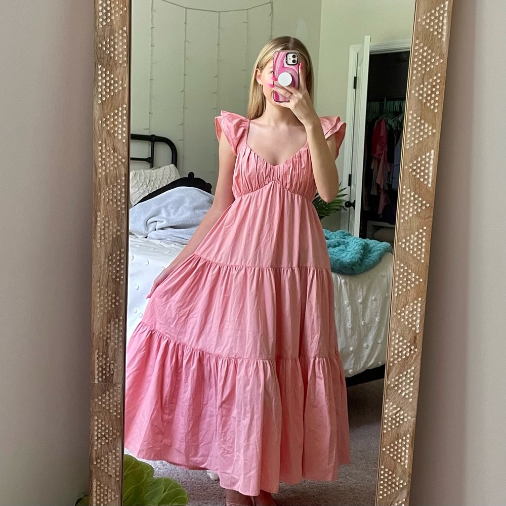 Abercrombie & Fitch Pink Maxi Dress